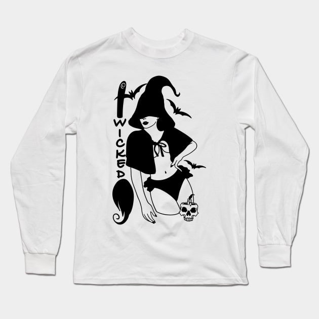 Wicked witch Long Sleeve T-Shirt by MZeeDesigns